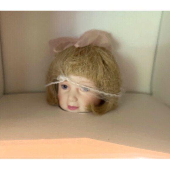 Vtg Franklin Heirloom Doll Gibson Girl Flower Girl Porcelain Wedding - Picture 4 of 5